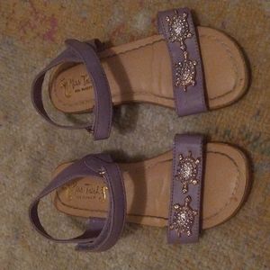 Adorable bejeweled turtle sandals